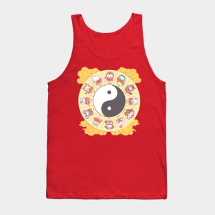 Loppi Tokki's Chinese Zodiac Ensemble in Yin Yang Bliss! Tank Top